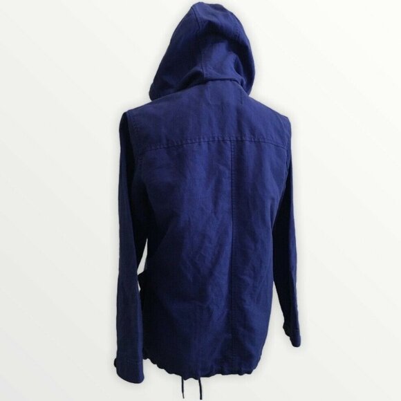 J.CREW Canvas Army Jacket Womens Size XXS 2XS Hooded Cotton Utility Colorful - Picture 2 of 12